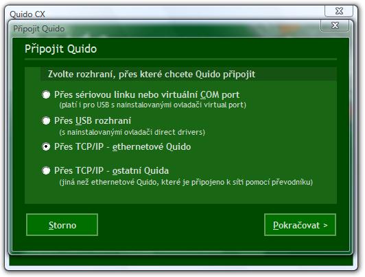 4 klepněte na tlačítko Připojit Quido. obr.