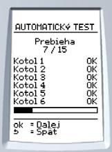 položku utomatcký test. 2 Spustí sa automatcky.