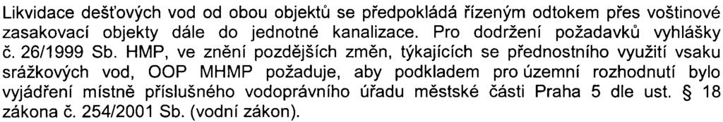 -6z S-MHMP-513589/2008/00PNI/EW575-2/Nov Odbor ochrany prostøedí Maqistrátu hlavního mìsta Prahy (OOP MHMP) jako dotèený správní úøad má k zámìru následující pøipomínky: Z hlediska ochrany