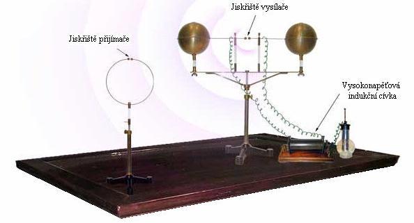 FOTOELEKTRICKÝ JEV Heinrich Hertz: experimentální studium elektromagnetického pole pro zviditelnění jiskření vložil jiskřiště do černé schránky hůř