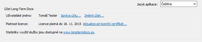 uživatel (odkaz Změnit účet). 3.4. Služba správy složek 3.4.1.