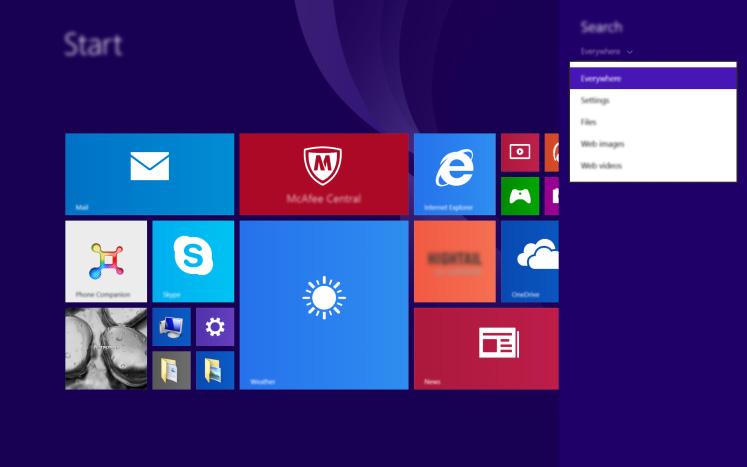 Kapitola 2. Zahájení používání systému Windows 8.