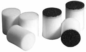 Zátky a jejich typy Standardní čistící zátky pro zařízení ULTRACLEAN se dodávají v rozsahu průměrů od 2 do 150 mm. Jsou prodávány v hromadných baleních.