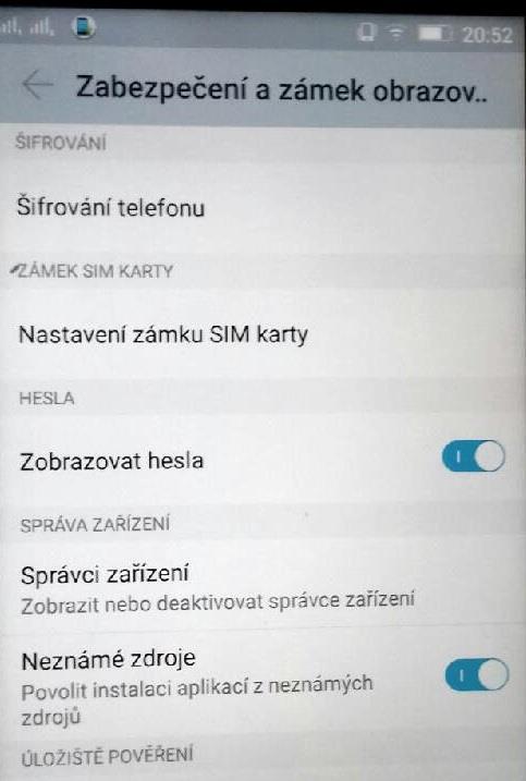 Instalace: - nahrát soubor apk (svary) do mobilu - povolit instalaci z "neznámých zdrojů Nastavení --> Zabezpečení >Neznámé