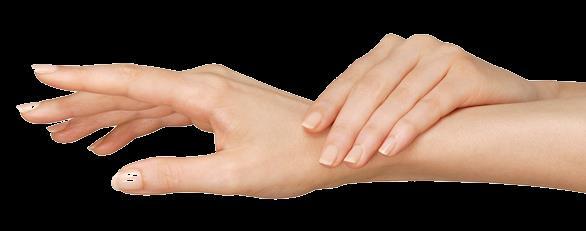 8 Ošetrenie ruky Po depilácii nevystavujte pokožku rúk slnečným lúčom, čím môže nastať
