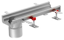 Nerezové modulární žlaby Krabicové žlaby světlé šířky 97mm Odtokové díly s průměrem výtoku D=110mm Délka /1 2 1.301 1.
