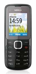 veľké tlačidlá ľahko čitateľný displej všetky funkcie telefónu sa ovládajú bočnými tlačidlami Nokia C1-01