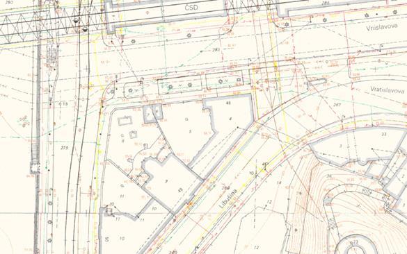 Obr. č. 4.1 Ukázka TMM [6] Základní mapa dálnice (ZMD) Tato speciální mapa se systematicky zpracovává v průběhu stavby dálnice a slouží výstavbě, dokumentaci a údržbě stavby.