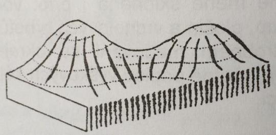 2 Základní terénní tvary Tvary na vrcholové části vyvýšeniny - Vrcholový hřbet je protáhlý vypuklý terénní tvar se zaoblenou