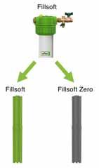 Doplňovací zařízení a úprava vody Fillsoft Fillsoft I/II změkčovací/demineralizační zařízení Zařízení pro úpravu vody Fillsoft se dříve dodávalo včetně patrony pro změkčení.