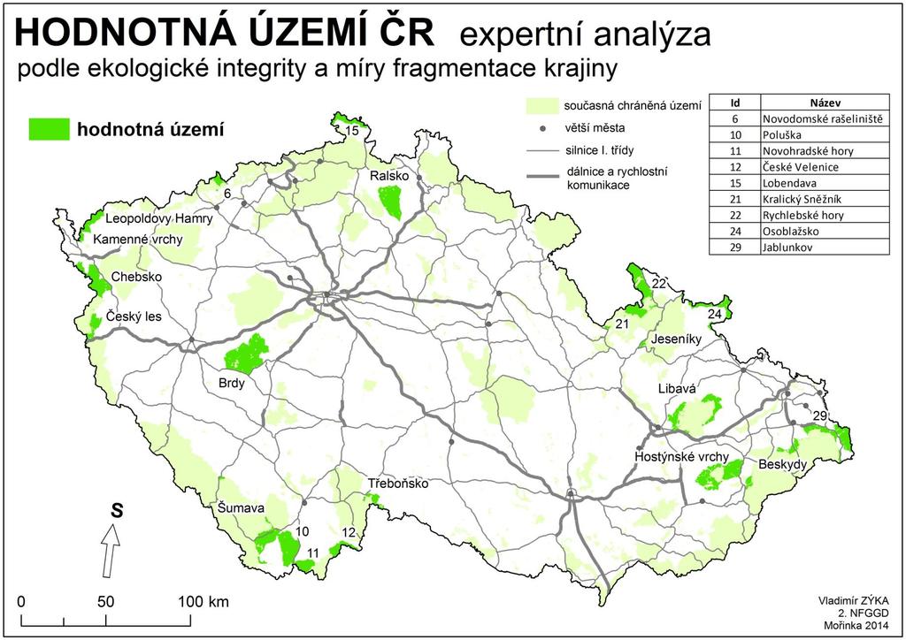 Vladimír Zýka: Fragmentace krajiny ČR dopravními stavbami - vývoj, současný stav