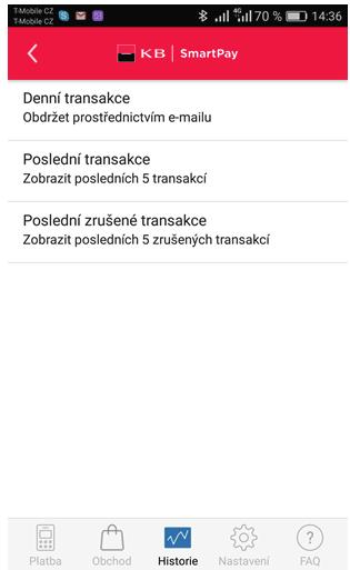 Jakmile tuto možnost zvolíte, transakce za aktuální den budou smazány z paměti zařízení XENGO a již je nebude možné zrušit ani nebude možné odeslat druhý report.