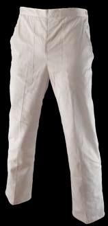 dámské bílé, kepr 100% bavlna, 248 g/m 2 ladies trousers, white colour, twill 100% cotton, 248 g/m 2