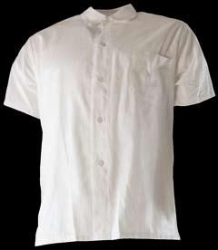 shirt with short sleeve 42-64 HALENA H5455 halena dámská, bílá s růžovými doplňky, plátno 100% bavlna,