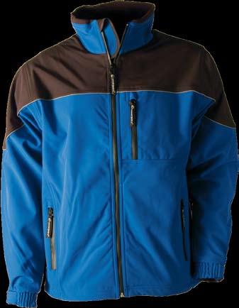 outshell softshell 94% polyester/6% Spandex, waterproof and breathable bonded on 100% polyester micro polar