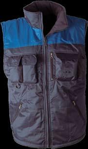 fleece 200 g/m 2, 100% polyester, obšité průramky vest, outshell 100% polyester with PVC coating,