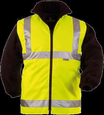 PRACOVNÍ ODĚVY / Workwear coverguard f o r a n i c e d a y HI-WAY 4/1 _CLOTHES HS7055 zimní žlutá výstražná bunda 4 v 1, svrchní materiál Oxford reflexní polyester povrstvený PU, 70% polyester/30%