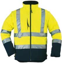 PRACOVNÍ ODĚVY / Workwear STATION HS7064 oranžová /orange HS7063 žlutá /yellow výstražná bunda, svrchní materiál softshell 94% polyester/6% Spandex, voděodolný a prodyšný, spojený se 100% polyesterem