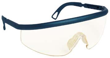 _BRÝLE Ochrana zraku / Eye protection SABLUX Zorník / Lens Norma / Standard E1045 čirý, tvrdě lakovaný clear, hard coated ochranné brýle, nylonové straničky,