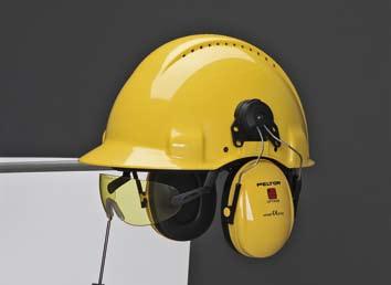 integrated light glasses with easy fixation on safety helmet Peltor, possibility of flexible adjustment