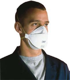 Ochrana dýchacích cest / Respirators 9310, 9320 F1024 F1026 Ochrana / Protection Norma / Standard skládací filtrační respirátor bez výdechového ventilku, ochrana proti jemnému prachu, kapalným