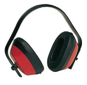 Ochrana sluchu / Hearing protection MAX 200 SNR Norma / Standard C2016 červený mušlový chránič sluchu, mušle ABS, PVC polštářky, imitace kůže, 3 pozice nastavení spojovacího