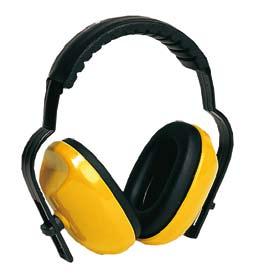 Ochrana sluchu / Hearing protection MAX 400 SNR Norma / Standard C2017 žlutý mušlový chránič sluchu, mušle ABS, PVC polštářky, imitace kůže, jemný spojovací oblouk, váha 178 g yellow ear defenders,