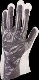 polyetylenové fólie, balení po 100 ks disposable embossed polyethylene gloves, bags of 100