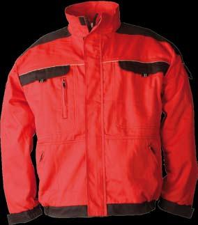 PRACOVNÍ ODĚVY / Workwear COOL TREND COOL TREND 103 _CLOTHES Prodloužené / Extended H8106 montérková blůza červená, nadstandardní kvalita materiálu, dvě horní kapsy na suchý zip, jedna menší kapsa na