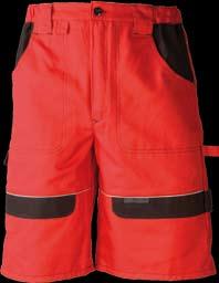 PRACOVNÍ ODĚVY / Workwear COOL TREND COOL TREND 303 COOL TREND 403 H8108 H8152 Prodloužené / Extended montérkové kalhoty červené s laclem, nadstandardní kvalita materiálu, zesílená kolena, vnitřní