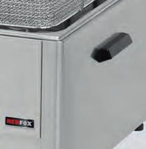 Lisovaná vana a vrchní deska z nerezové oceli AISI 304 Bezpečnostní termostat 230 C Studená zóna