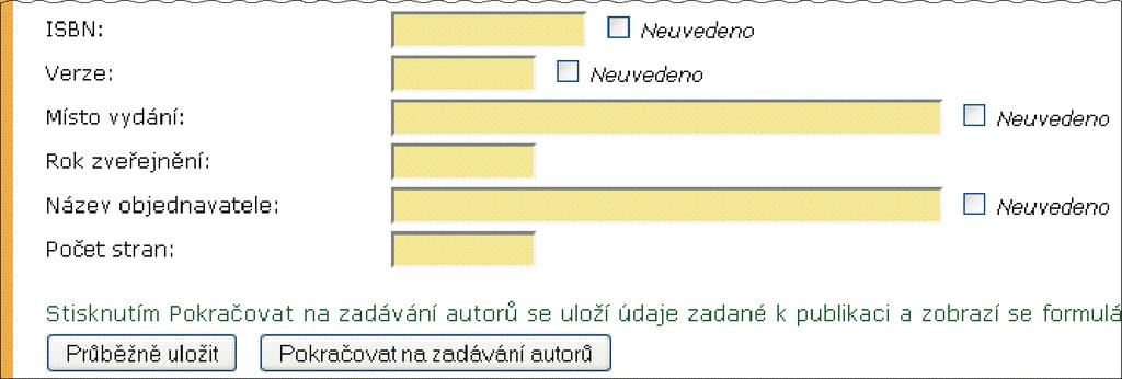 Obrázek 67 Uspořádání (zorganizování) konference Významný projekt, dílo, studie nevykazuje se do RIV.