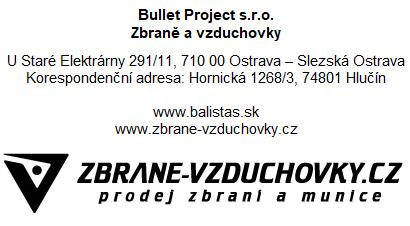 Oprava-vrácení produktu Jestliže vyvstane situace, kdy bude nutné vzduchovku CO2 poslat do servisního oddělení firmy Bullet Project, je nutné se řídit těmito pokyny: 1.