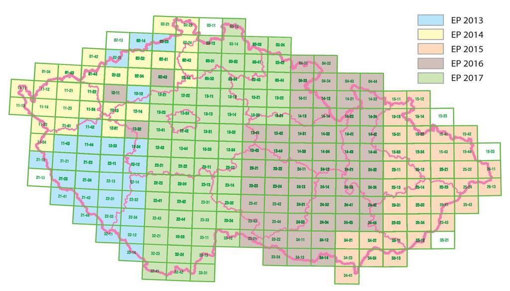 Data50, prostřednictvím moderně koncipovaného informačního systému státního mapového díla.