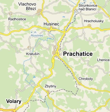 4. PROFIL TĚŠOVICE - ZBYTINY Testovací profil byl vybrán v jihozápadní části České republiky, je veden v okolí Prachatic od Těšovic ke Zbytinám a je dlouhý necelých 18 kilometrů.