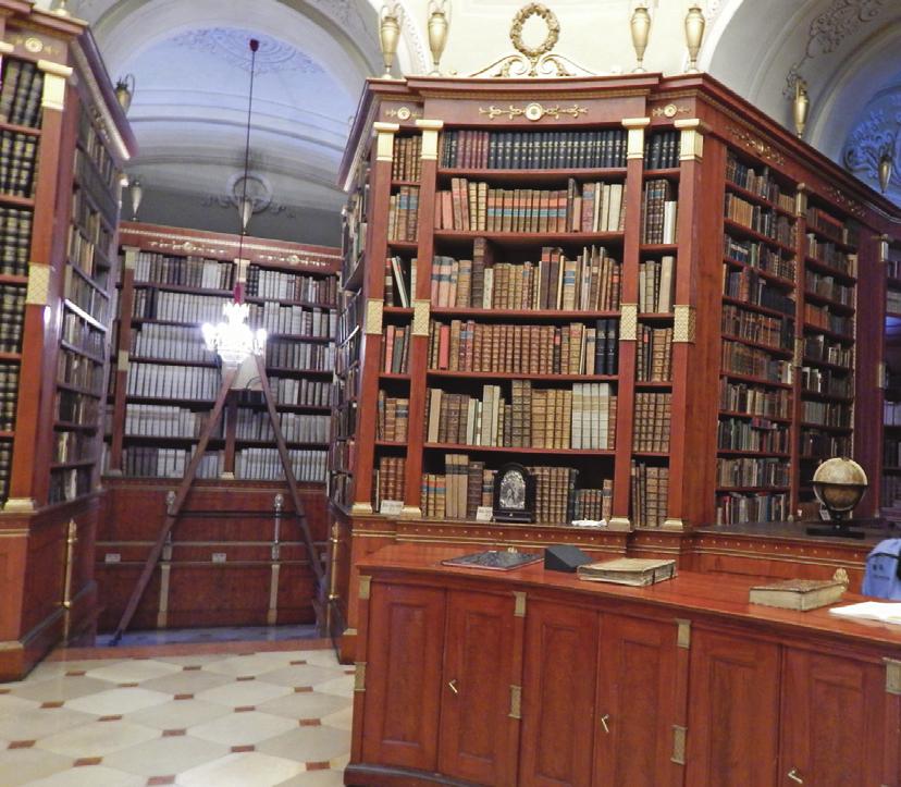 2/2013 400 titulov sú bibliografie a súpisy literatúry, napr. Index prohibitororum librorum z roku 1726 alebo Catalogus librorum prohibitoruum z roku 1776. Z periodík prevládajú tituly v nemčine z 19.