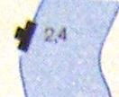 12 a), vodojemy a jámy na dešťovou vodu vyznačené modrým čtverečkem s popisem vdj., prameny (zřídla, pramínky, obr. 12 b), gejzíry (obr. 12 c) a c) obr.