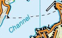 Kapitola 3: Vodstvo v zahraničních digitálních topografických databázích a mapách obr. 75: Brody a přívozy na Novém Zélandu a) přívoz, b)brod, zdroj: LINZ, 2012 Mosty se značí symbolem (obr.