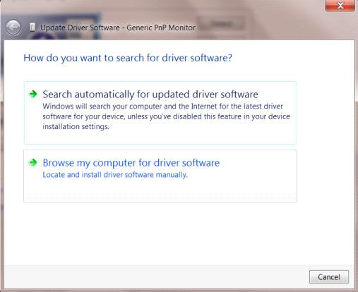 Vyberte možnost Let me pick from a list of device drivers on my computer (Vybrat ovladač ze seznamu). Klepněte na tlačítko Have Disk (Z disku).