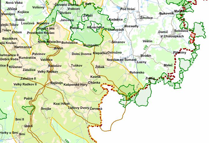 5. Umístění zimoviště situace Zimoviště stávající Senážní žlab Seník Zimoviště plánované 6.