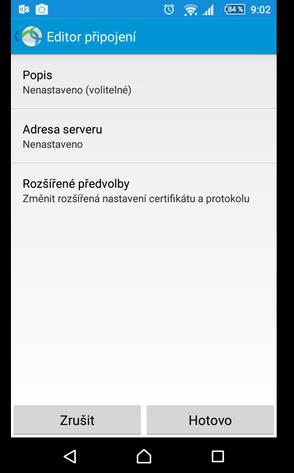 možnost přístupu aplikace k telefonu.