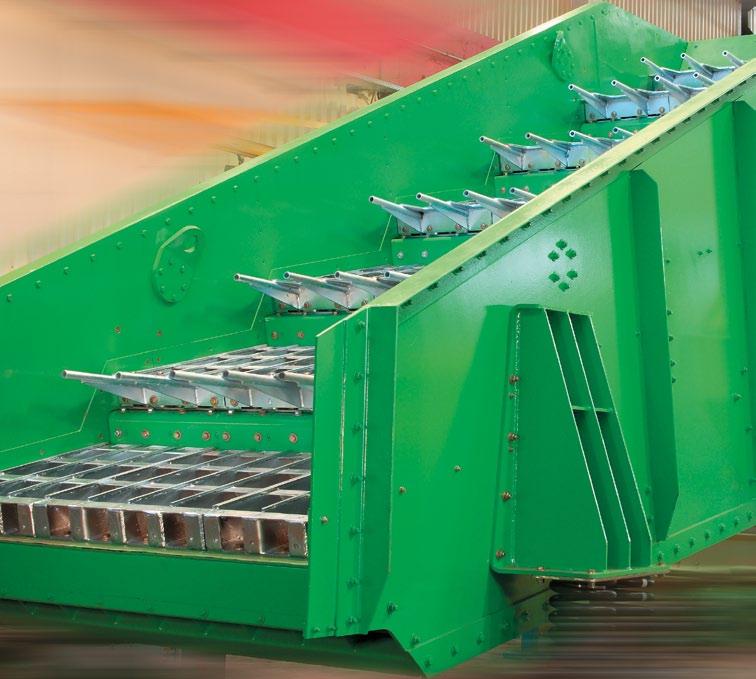 uhlí Single-deck Flip-fl op screening machine in a coal preparation plant 28 + 30 Třídič
