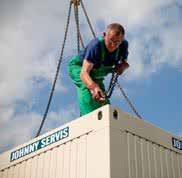 Na základě účelu použití jsou sanitární kontejnery JOHNNY určeny dle typu kontejneru až pro