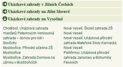 at/cz Na stránky jsou průběžně doplňovány nově certifikované zahrady a údaje jsou pravidelně