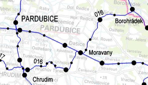 Číslo tratě dle JŘ je 021, dle TTP 513A, číslo traťového úseku TU 1302. Traťová rychlost je v úseku Týniště n. O. Častolovice 100 km/h s místními omezeními, v úseku Častolovice Doudleby n. O. 80 km/h s místními omezeními a v úseku Doudleby n.