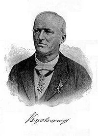 Karl von Vogelsang (1818 1891) Rakousko, žurnalista, šéfredaktor časopisu Katholik v Prešpurku Bratislava.