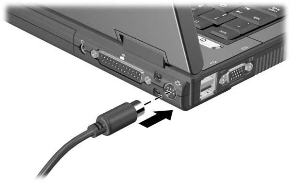 Multimédia Použití výstupní zásuvky typu S-video Připojení zařízení pro přehrávání videa k výstupní zásuvce typu S-video: 1.