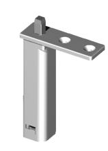 620 Chrome plated Zamak 5 pivot hinge with automatic return spring Interchangeable (Righ/Left) Pre-tension (Opening 87 ) Door weight 25kg max.