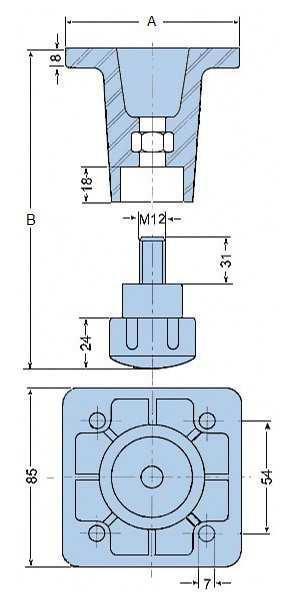 stainless steel screw/nut / matice / nut arva PN.64 PN.64 C PN.64 I PN.646 PN.