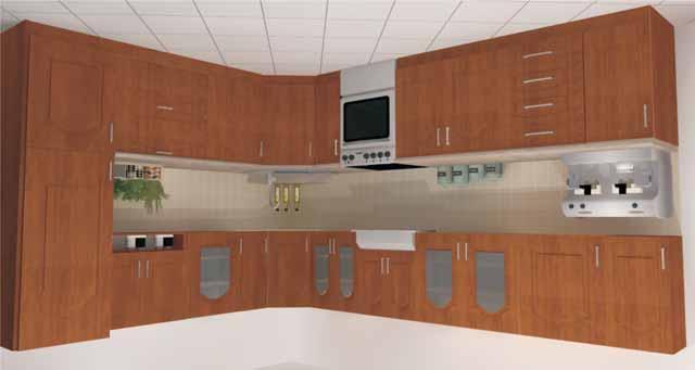 SEKTOROVÉ KUCHYNE 1800+600 mm MDF lištované dvierka ALA